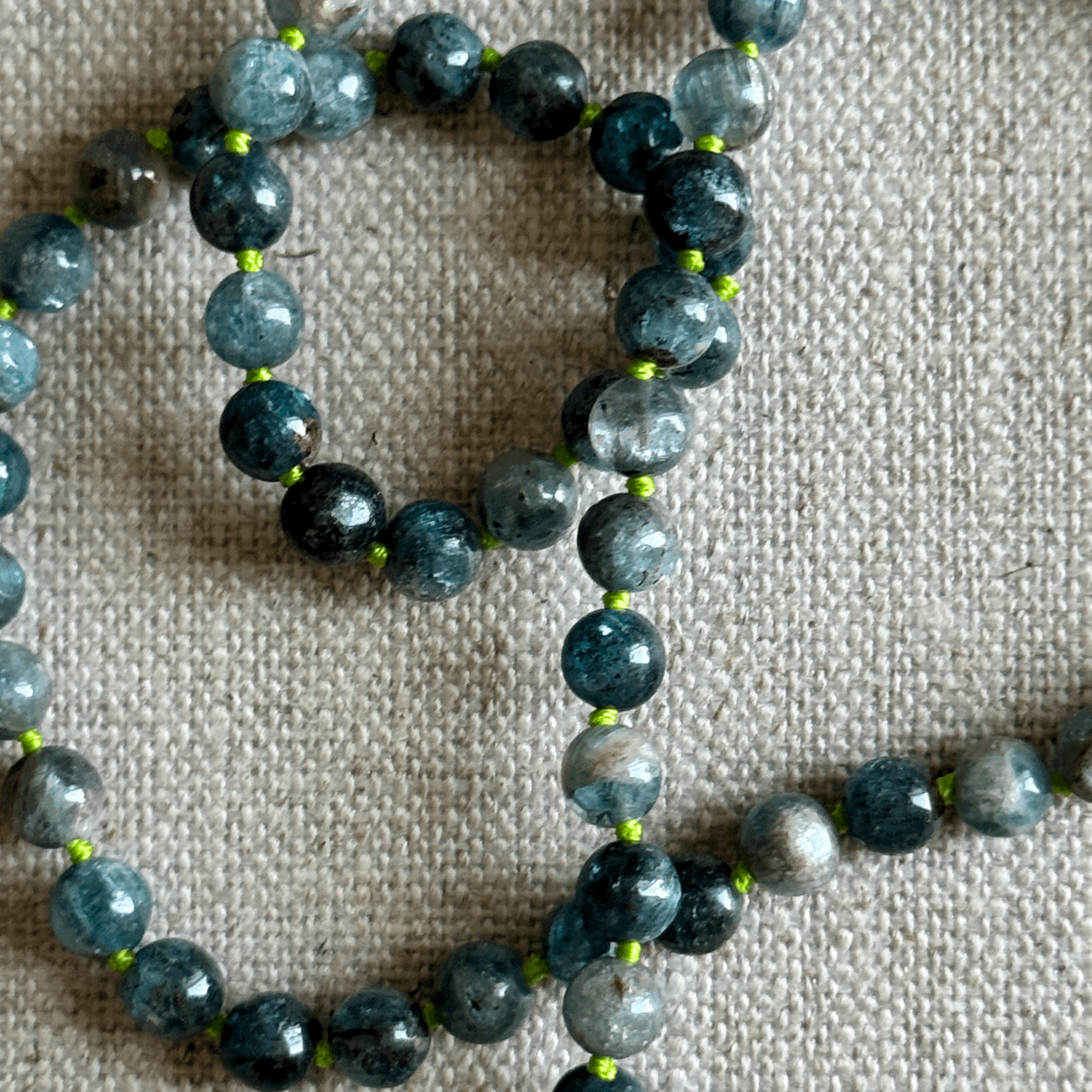 Blue Kyanite Beaded Necklace