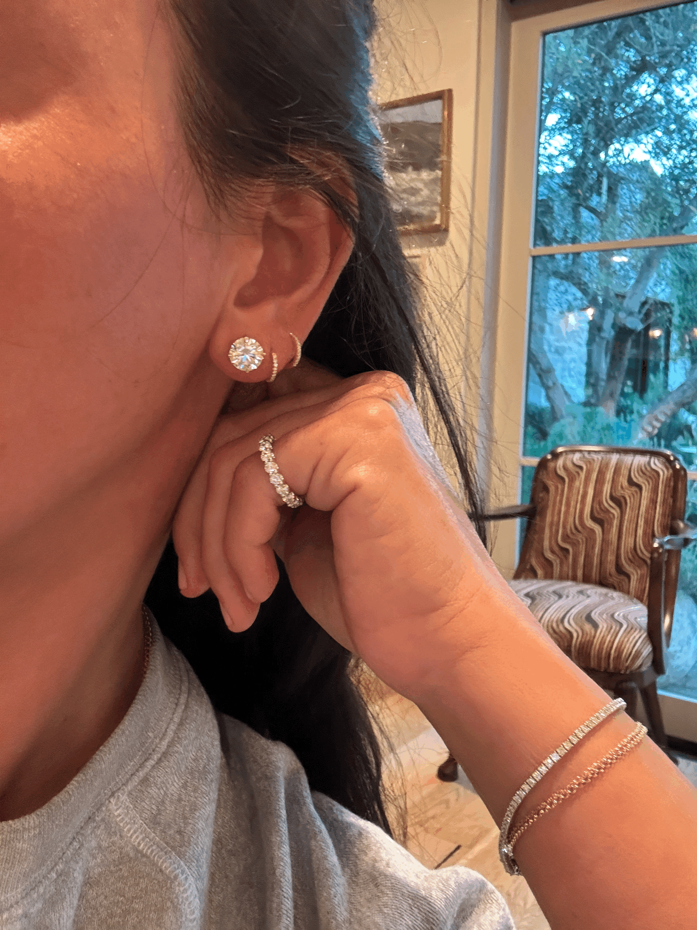 Signature Lab Grown Diamond Stud Earrings