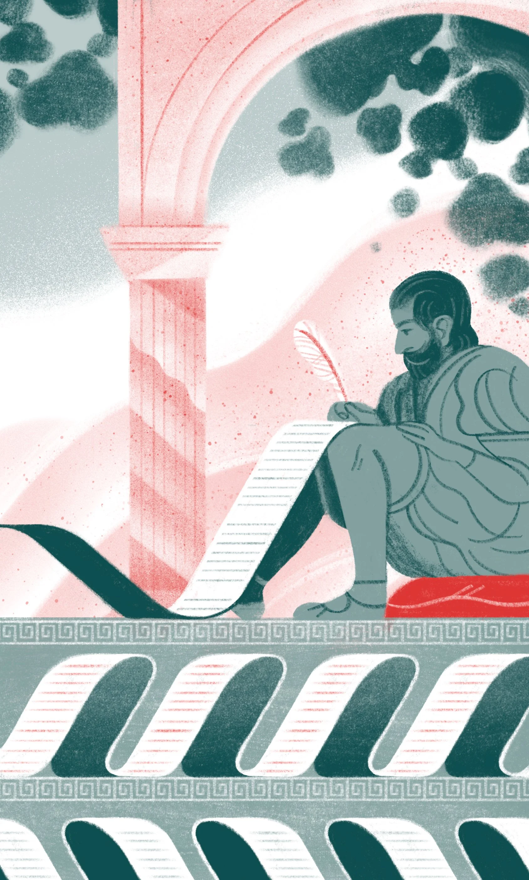 Luís de Camões writing