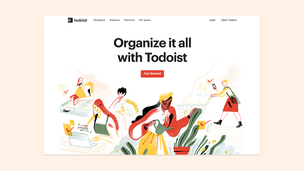 Todoist Brand Illustration