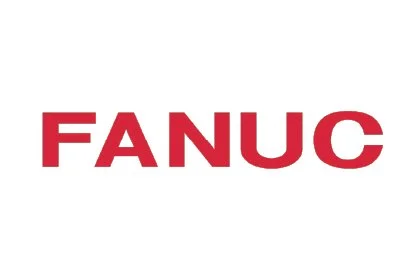 FANUC logo in red text on a white background