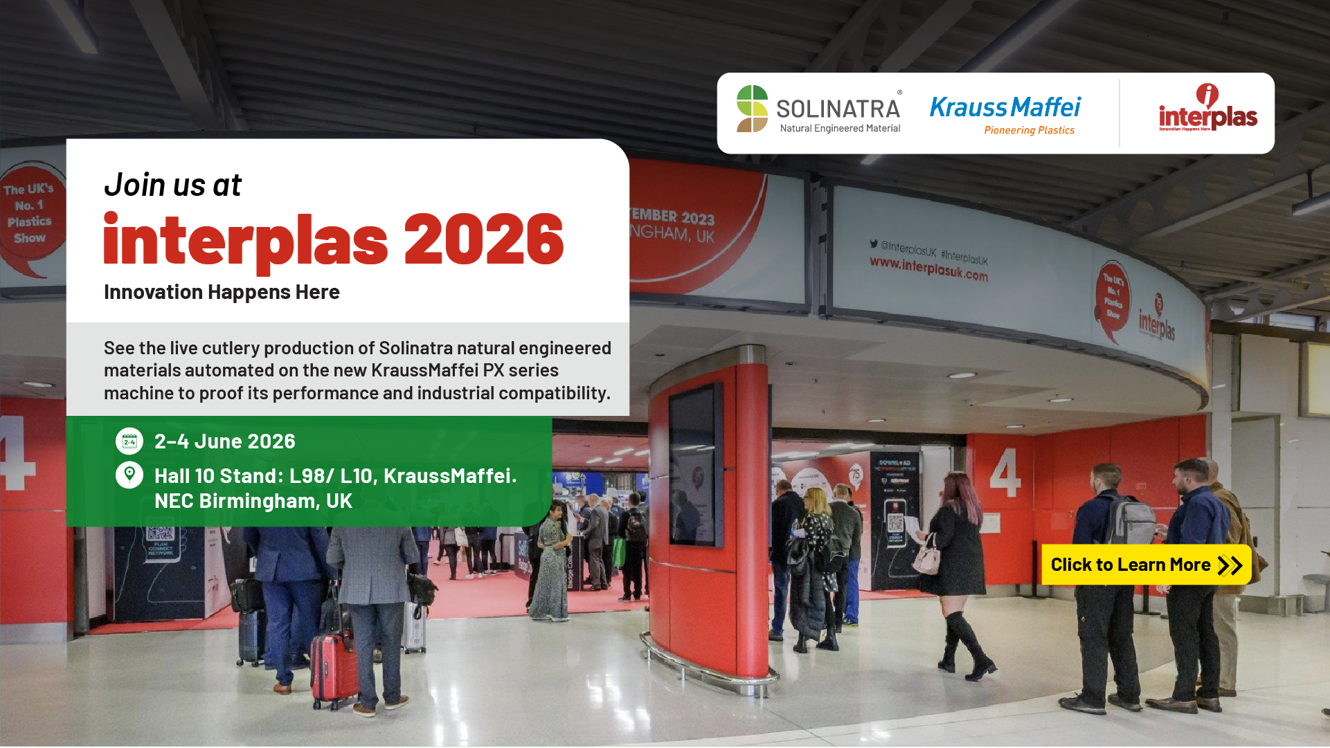 Solinatra x KraussMaffei at Interplas 2026