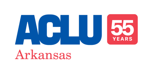 ACLU Arkansas 55 years logo