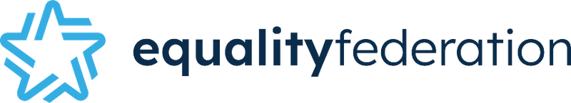Logo of Equality Federation with a stylized star and text