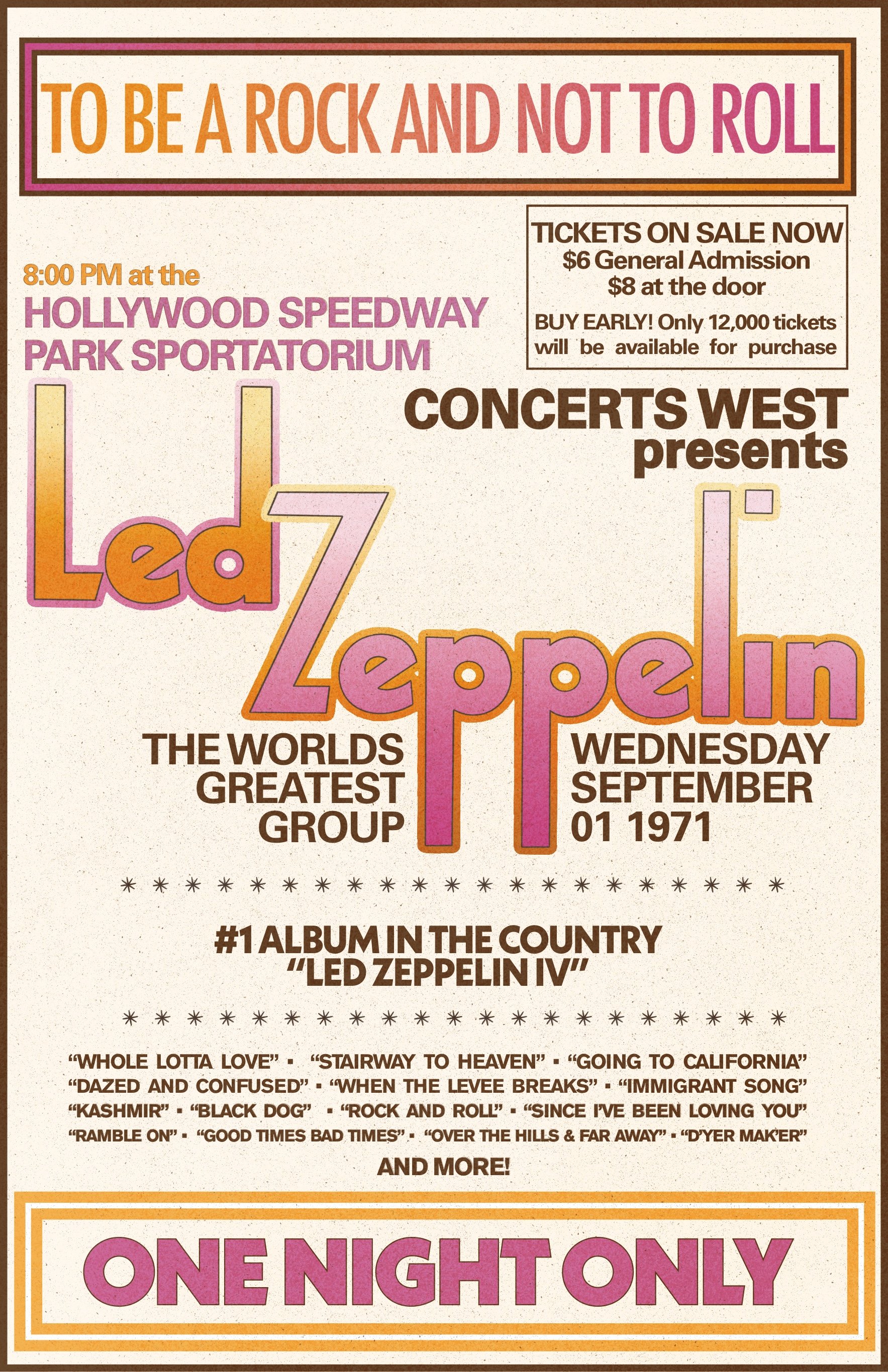 Typography Poster - Select an artist and create a poster for an event using exclusively typography.