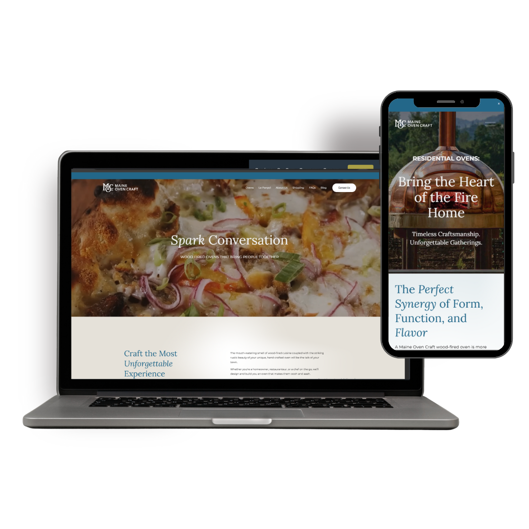 Maine Oven Craft Website and Mobile