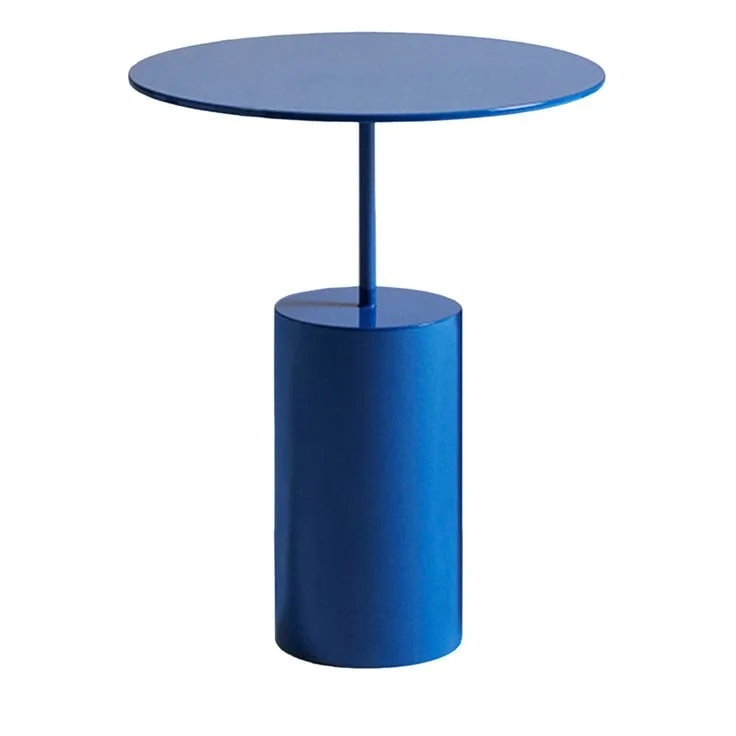 blue side table