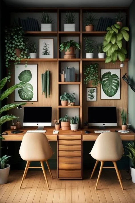 desk workspace bespoke small space