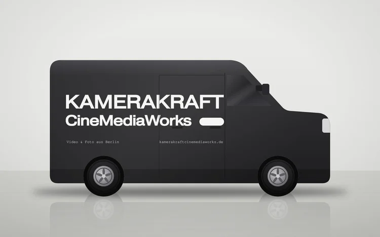Entwurf: Transporter mit KameraKraft Beschriftung