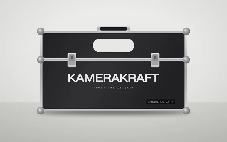 Entwurf: Flightcase mit KameraKraft Aufkleber