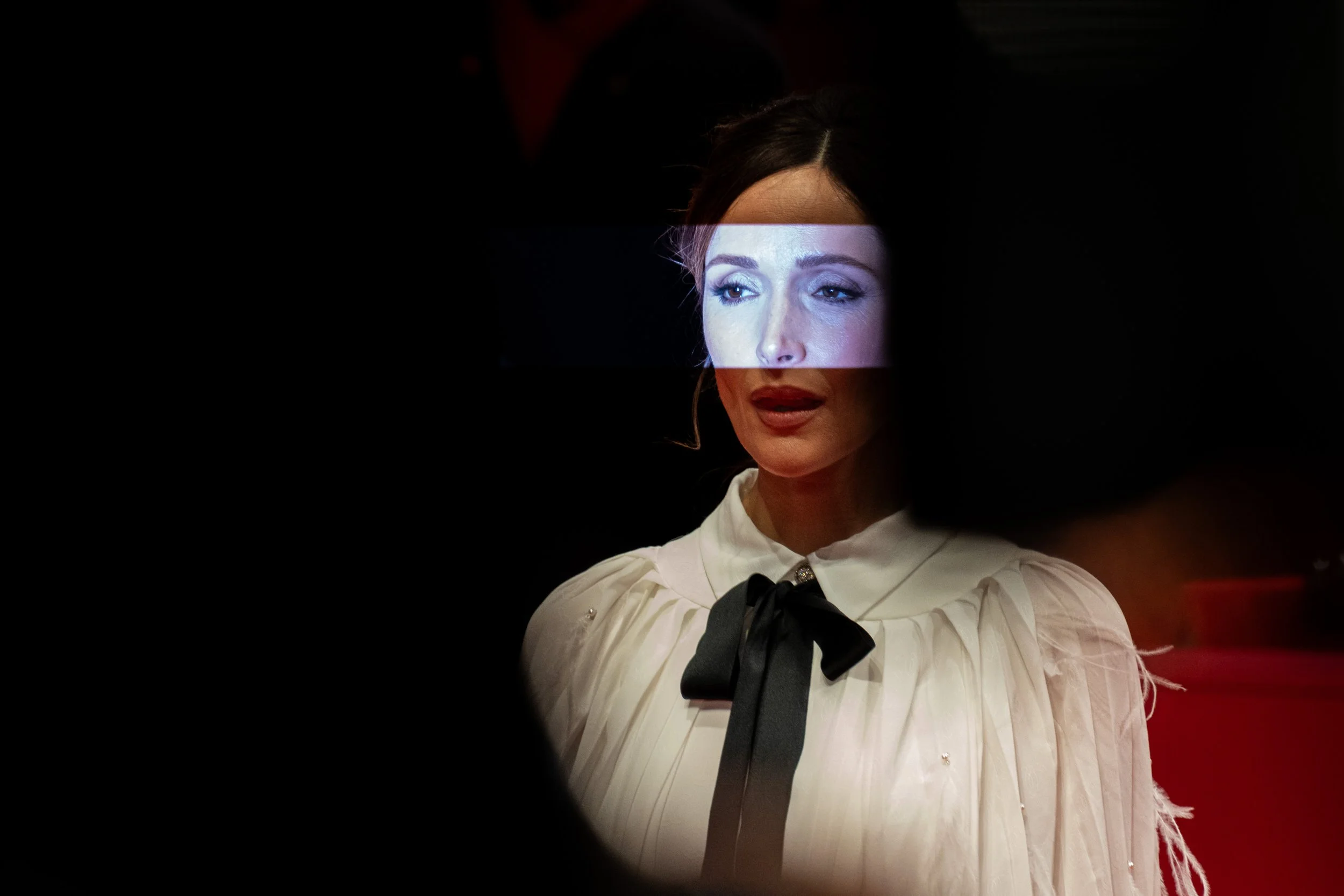 Lichtstreifen über den Augen, Porträt bei der 75. Berlinale