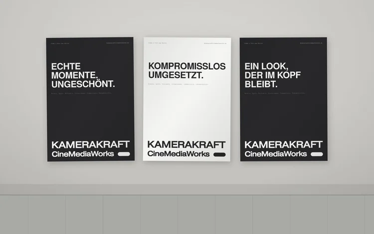 Entwurf: KameraKraft Motiv auf einer Plakatwand