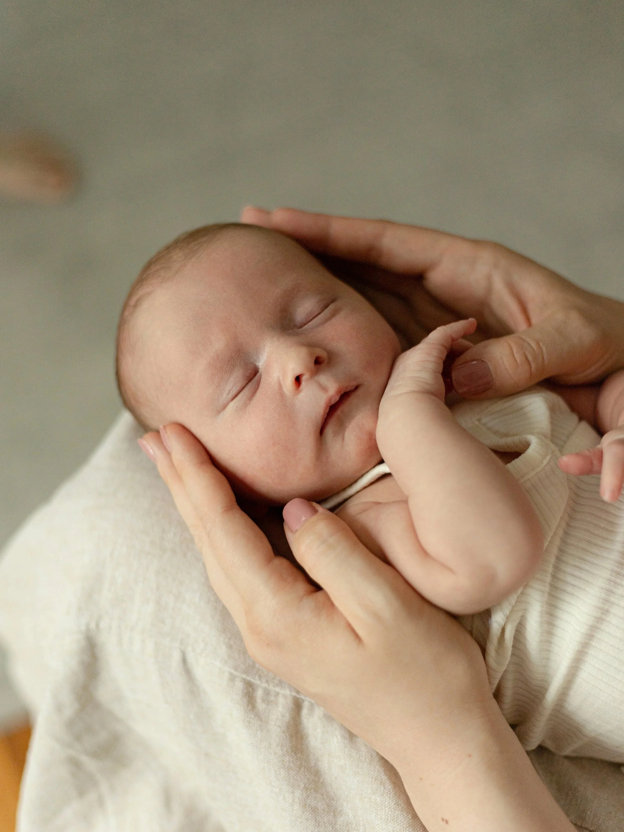 newborn baby girl portrait