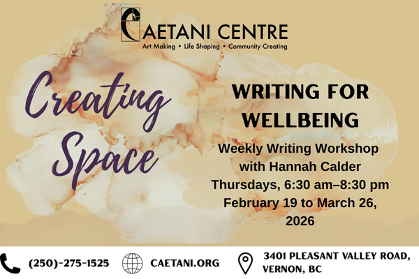 CREATING SPACE: Writing for Wellbeing
