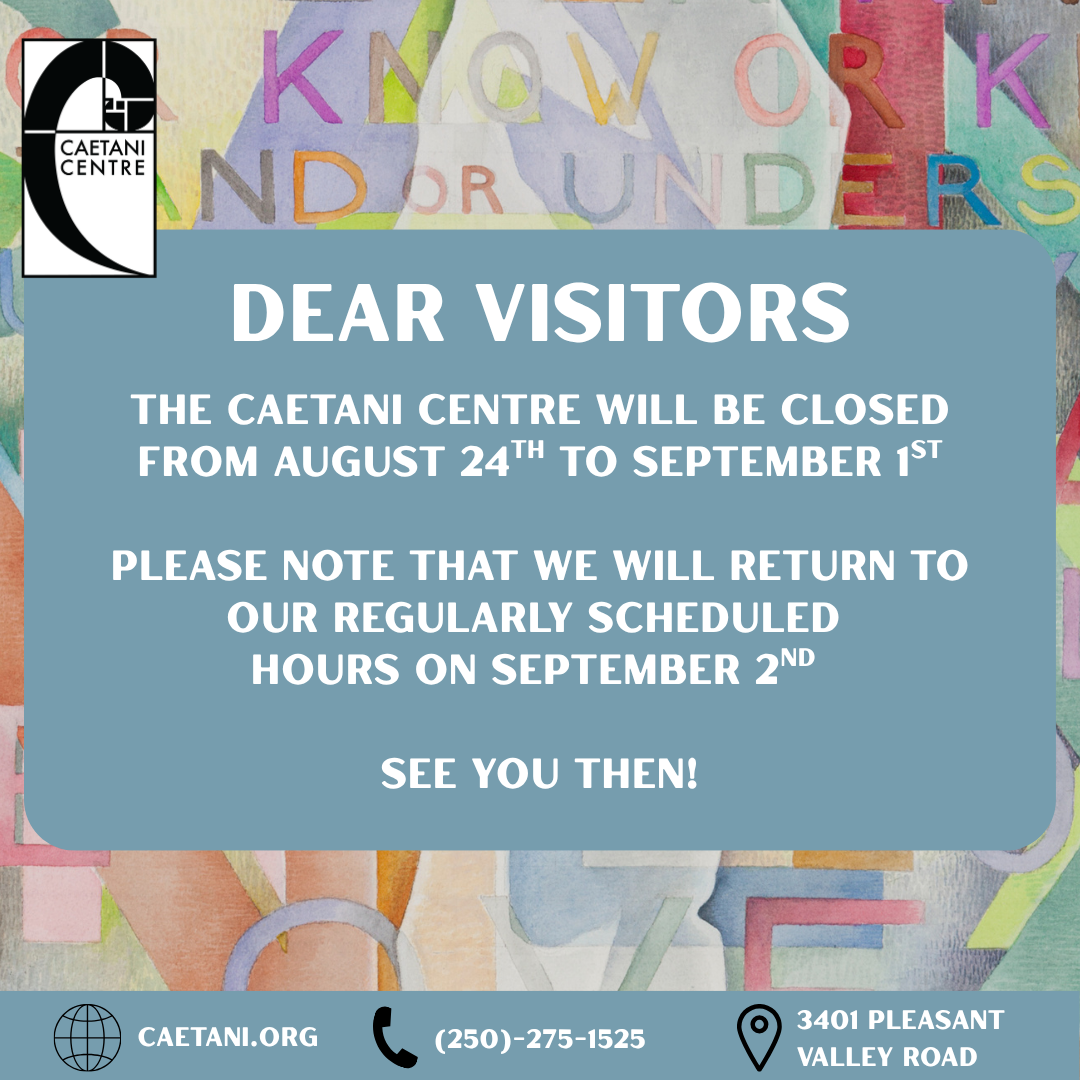 Closed from August 24th to September 3rd