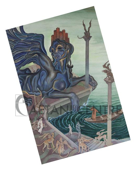 Harbour with Sphinxes