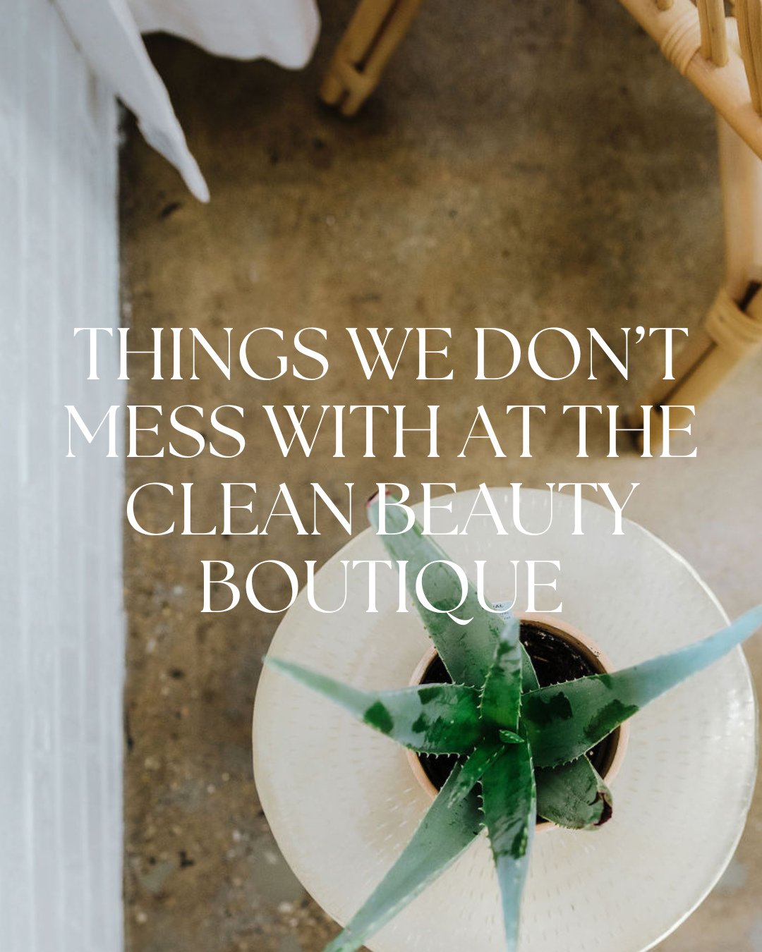 When it comes to clean beauty, we don't mess around. Your health &amp; safety matter most. 💚⁠
⁠
Our list could go on forever... but swipe to see the top 3 things we'll never mess with as an organic-based hair salon.