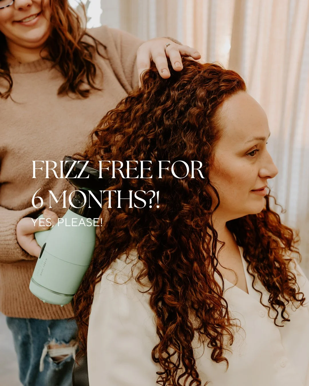 Goodbye frizz, hello smooth, shiny hair for 6 months. (Yes, you read that right!)⁠
⁠
Pura Luxe is a formaldehyde-free smoothing treatment with no toxic fumes. Sounds too good to be true, right?!⁠
⁠
It's easily one of our favorite treatments. And with