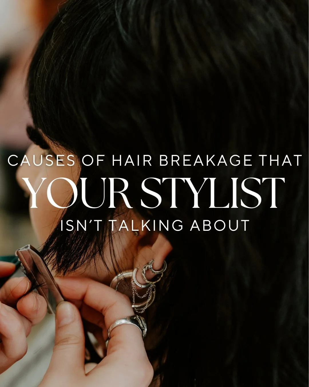 There's always talk about hot tools, bleach, and styling. But there are other causes of hair stress and breakage that start within that not enough stylists are talking about.⁠
⁠
If your hair is feeling weaker, thinner, or more prone to breakage and y