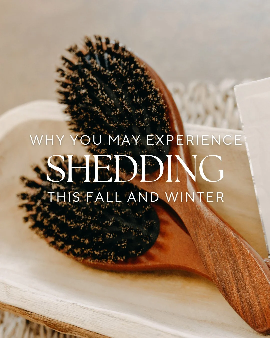 Excess shedding lately? Swipe to learn why, and keep reading the caption to learn about what you can do.⁠
⁠
Switch to a gentle, clean shampoo / cleanser⁠
Use sulfate-free, low-tox shampoos that truly cleanse without stripping essential oils. Avoid ha