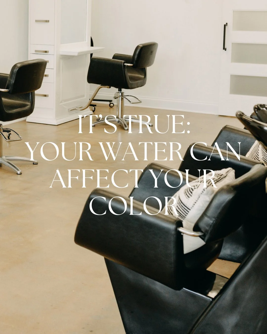 If you live in nearby areas like Frankfurt, New Lenox, and Mokena, our water is packed with minerals like calcium, magnesium, iron, and copper.⁠
⁠
These minerals fade color faster, dull &amp; dry out your hair, create uneven tones, and make it diffic