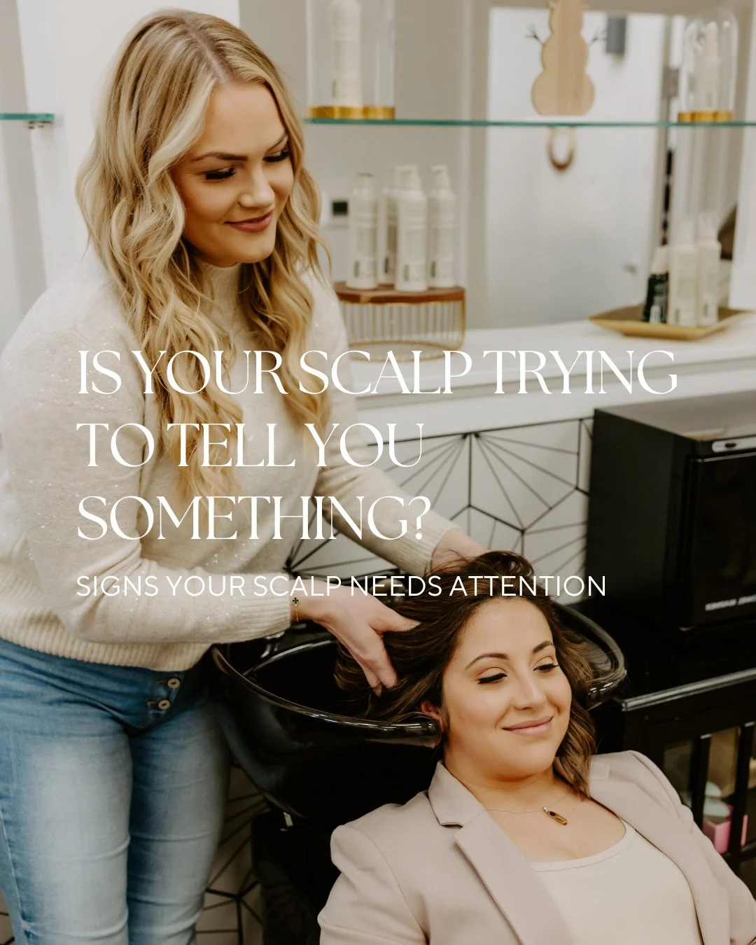 Your scalp sends signals, don&rsquo;t ignore them! 🚨 ⁠
⁠
Dryness, shedding, redness, or itchiness can all be signs it needs extra care. ⁠
⁠
Our Balance &amp; Regrow, Growth Factor, and Exosome treatments help restore scalp health for stronger, healt