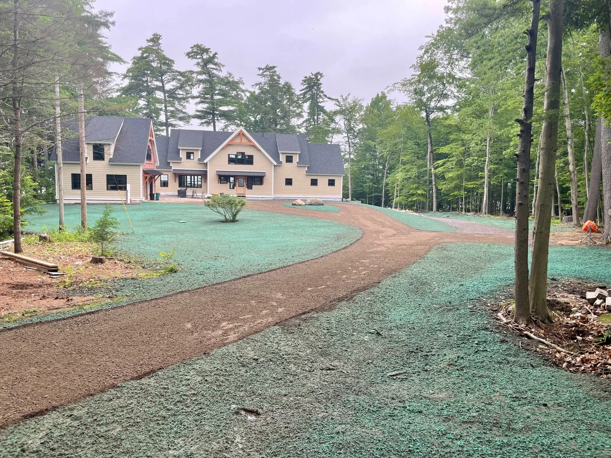 Lawn build in Durham, Maine. 