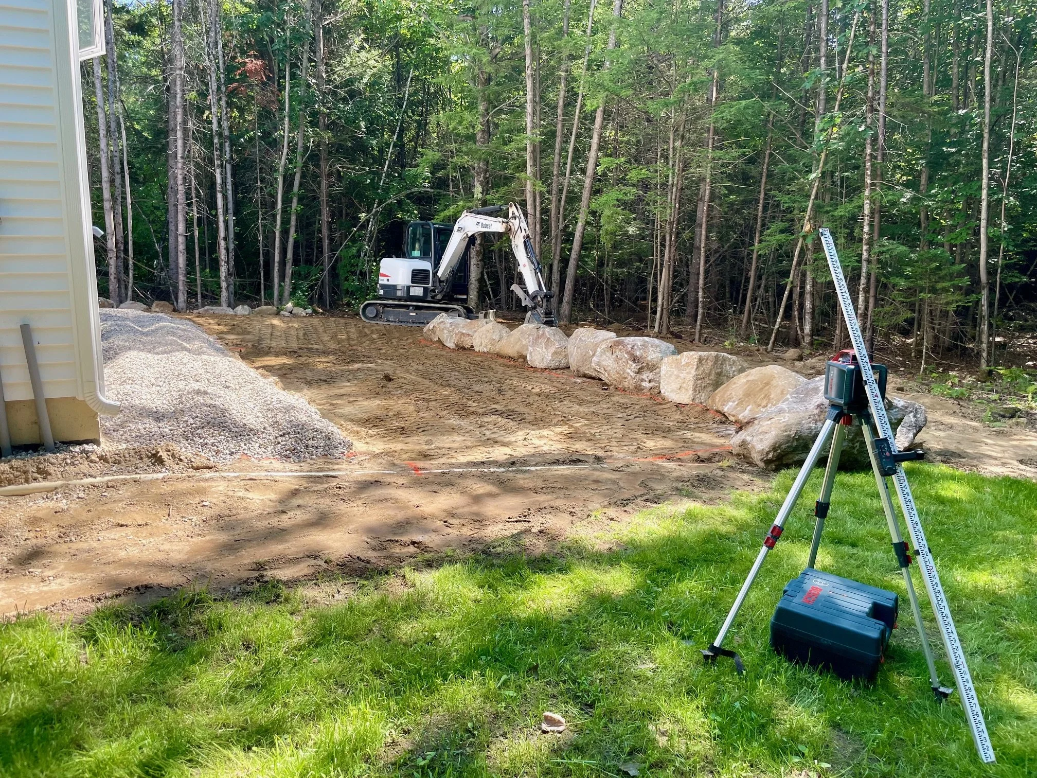 Boulder Work in Gray, Maine. 
