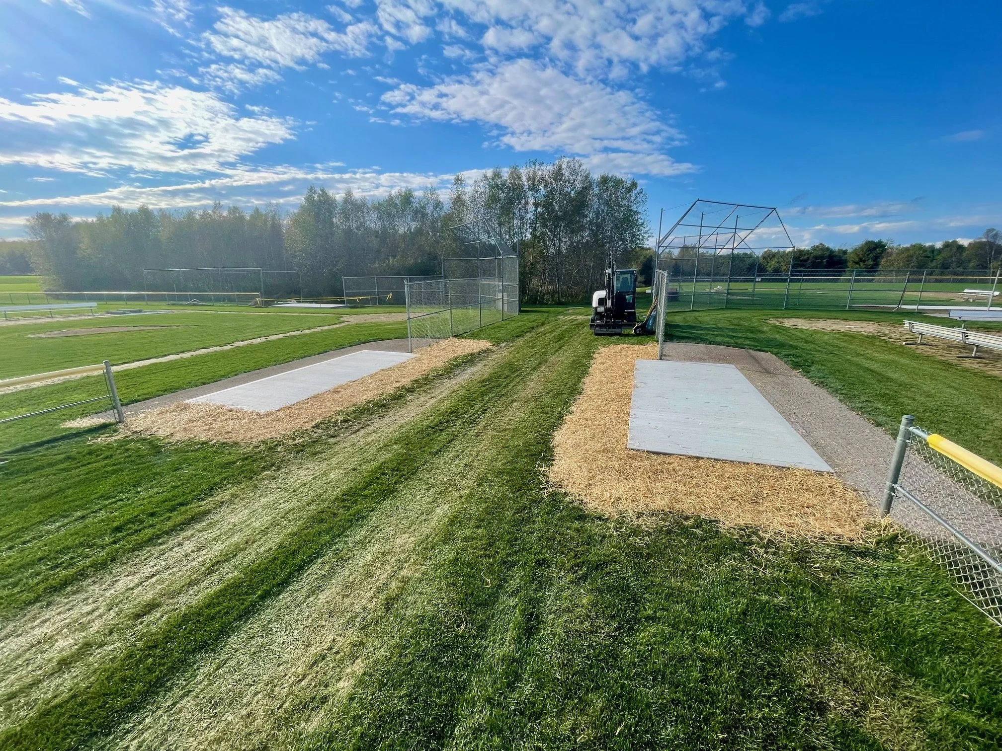 Dugout in Freeport, Maine.