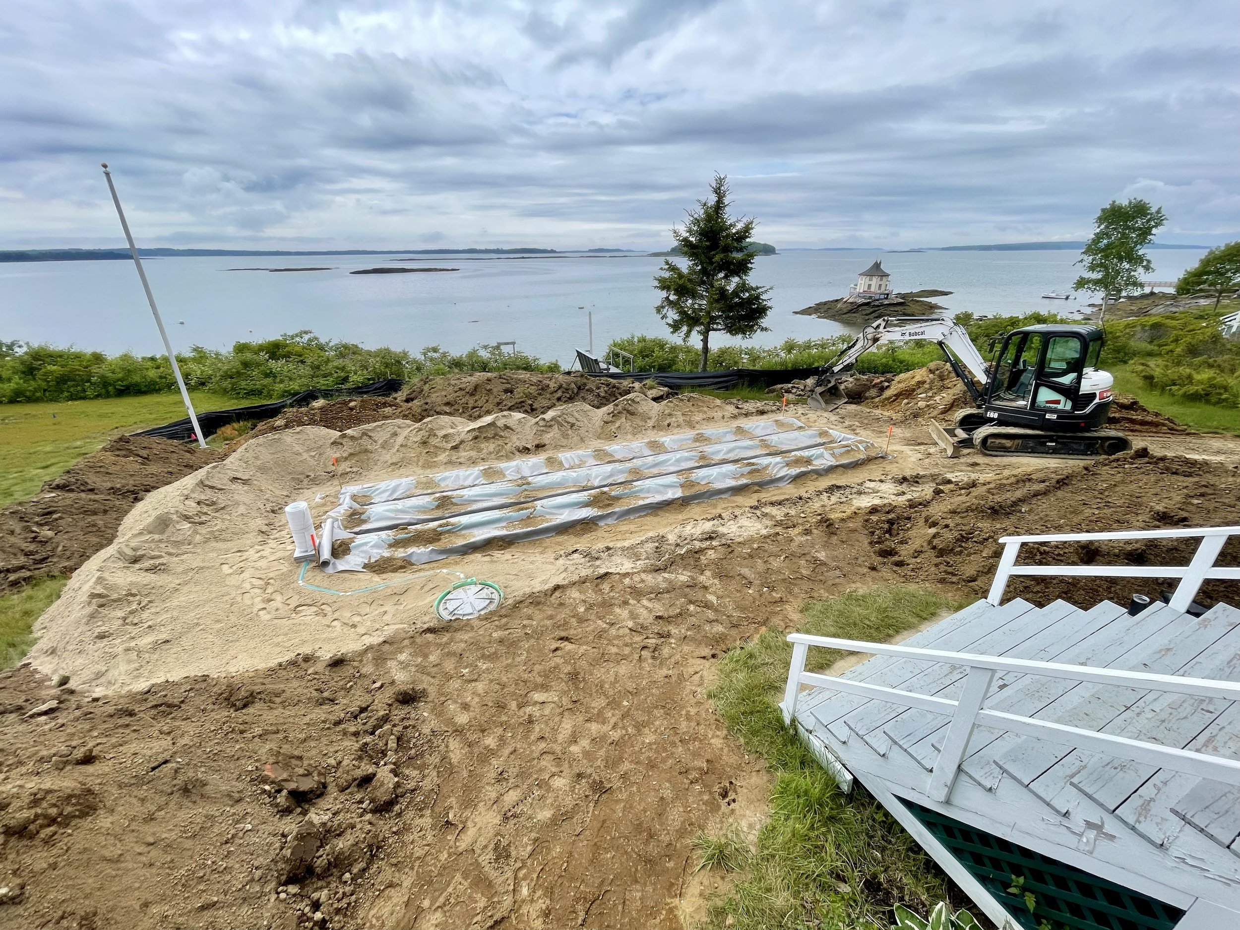 Septic work in Bustins Island, Maine