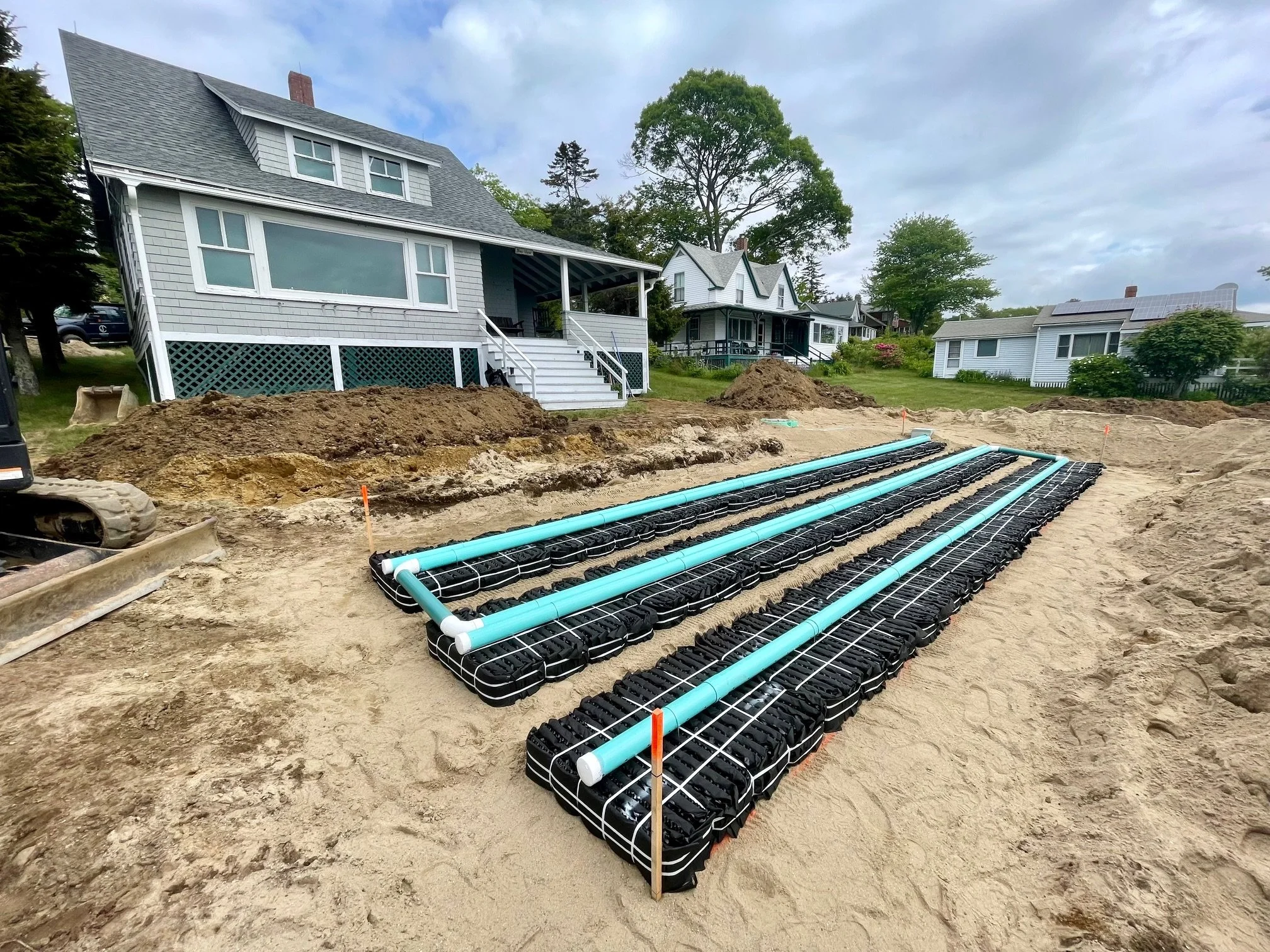 Septic Tank work in Bustins Island, Maine. 
