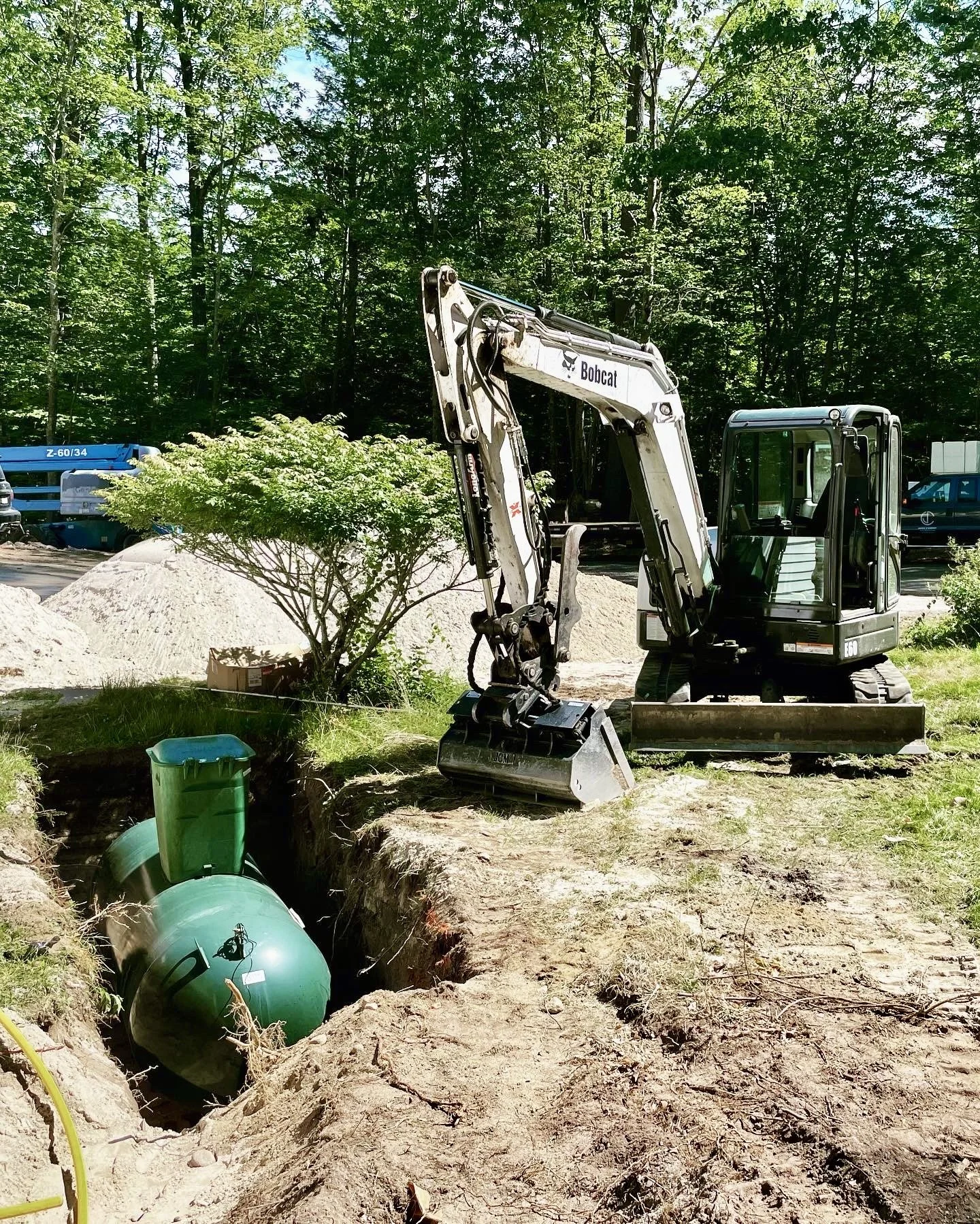 Propane tank installation in Standish, Maine. 