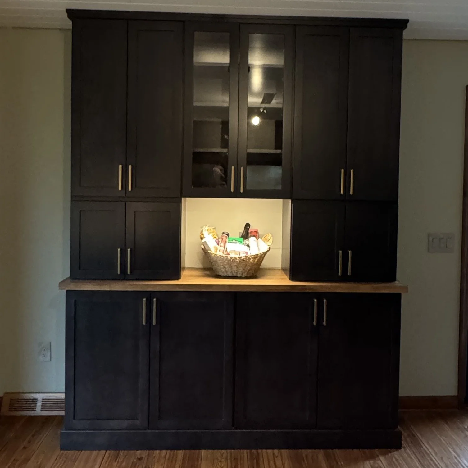 Kitchen Hutch - Maple Midnight and Rustic Hickory - Fall 2025