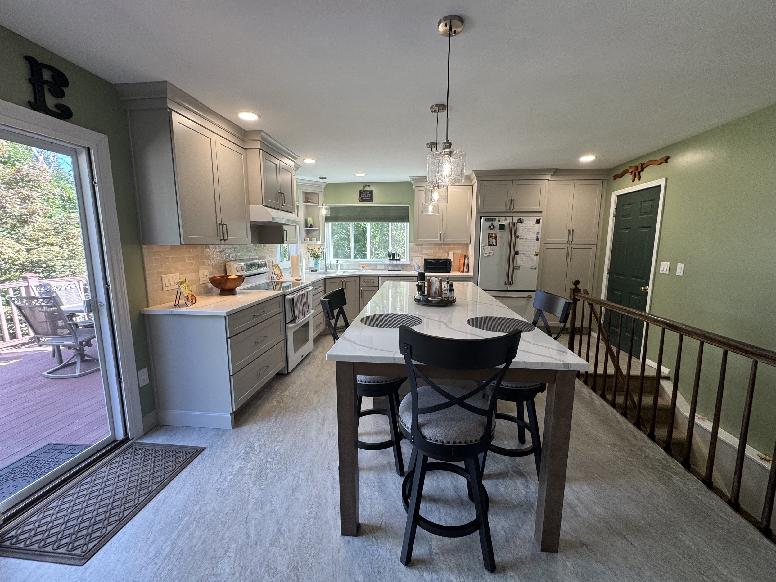 Kitchen Remodel - Summer 2025 - Legend Cabinetry, Provenza MaxCore Flooring, Quartz Countertop, Tile backsplash 