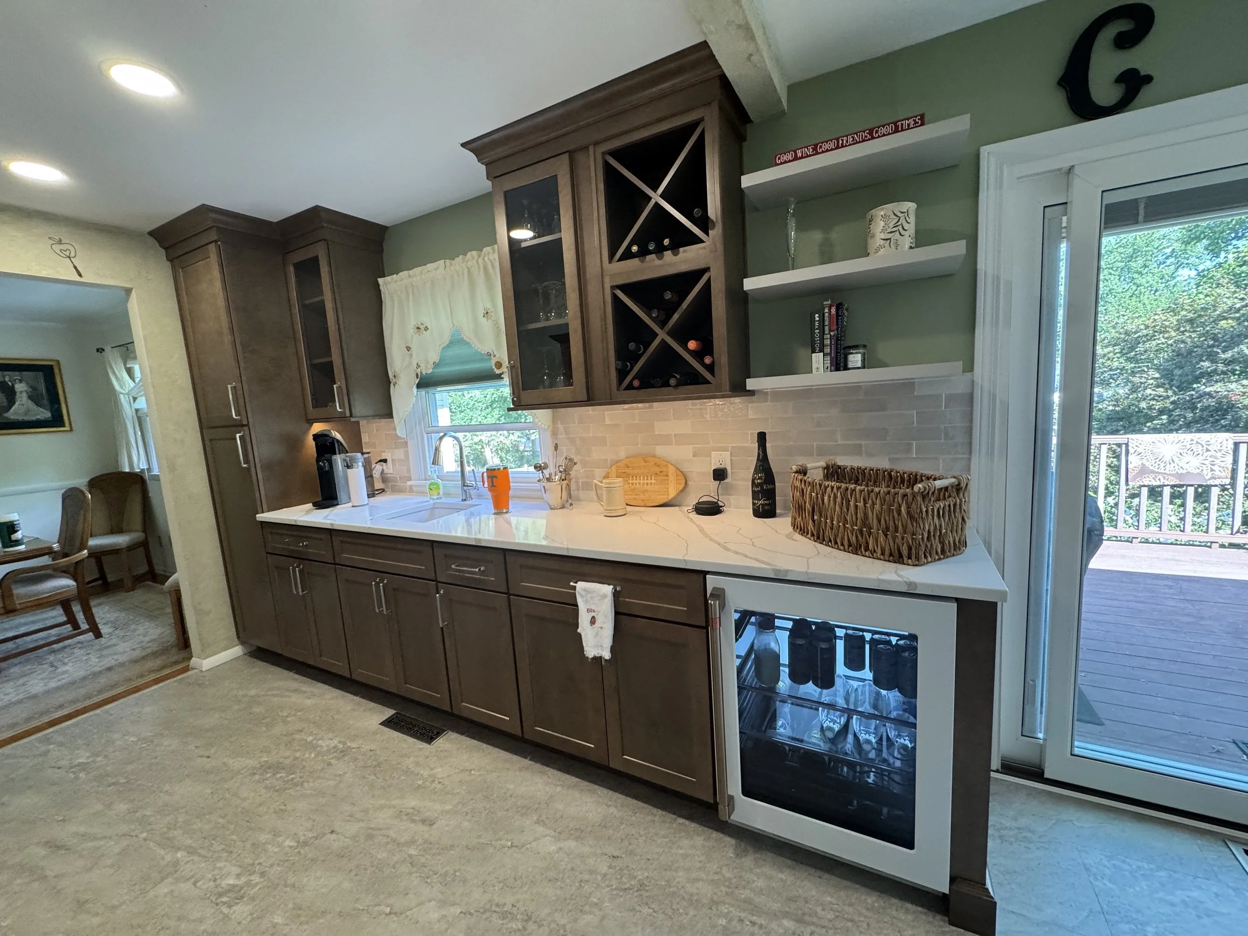 Kitchen Remodel - Summer 2025 - Legend Cabinetry, Provenza MaxCore Flooring, Quartz Countertop, Tile backsplash 