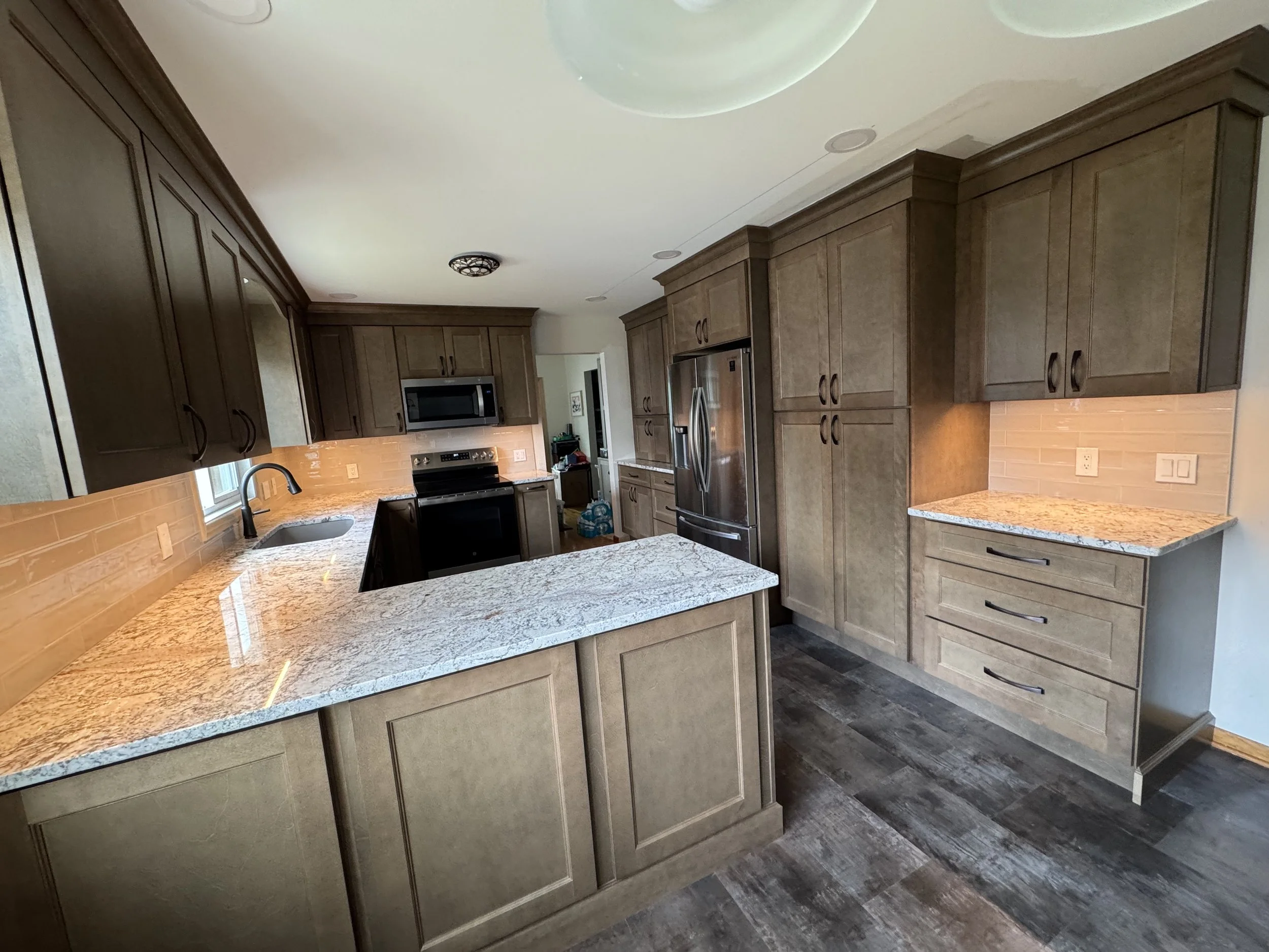 Kitchen Remodel - Spring 2025 - legend cabinetry, MSI Granite countertop, Provenza MaxCore LVT flooring 