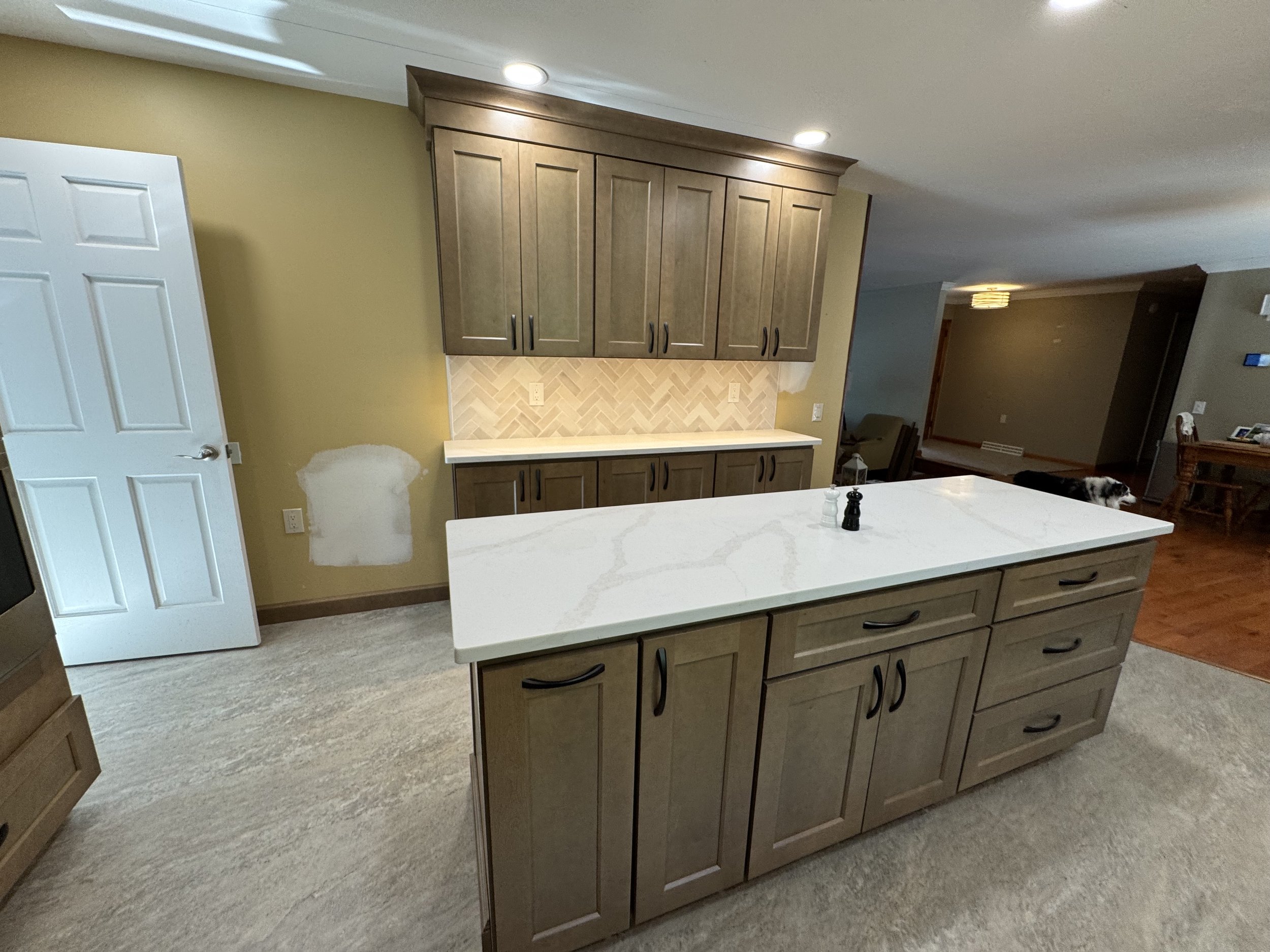 Kitchen Remodel - Summer 2025 - Legend Cabinetry
Tile Backsplash, LVT Flooring. Quartz Countertops 