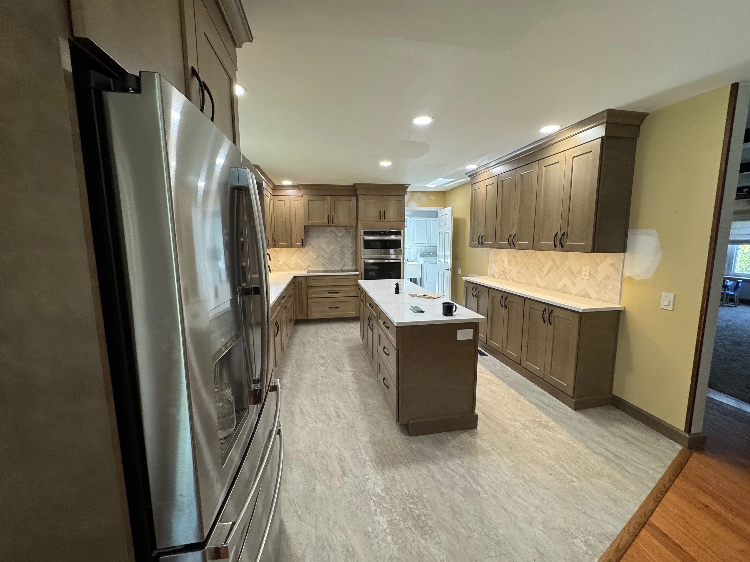 Kitchen Remodel - Summer 2025 - Legend Cabinetry
Tile Backsplash, LVT Flooring. Quartz Countertops