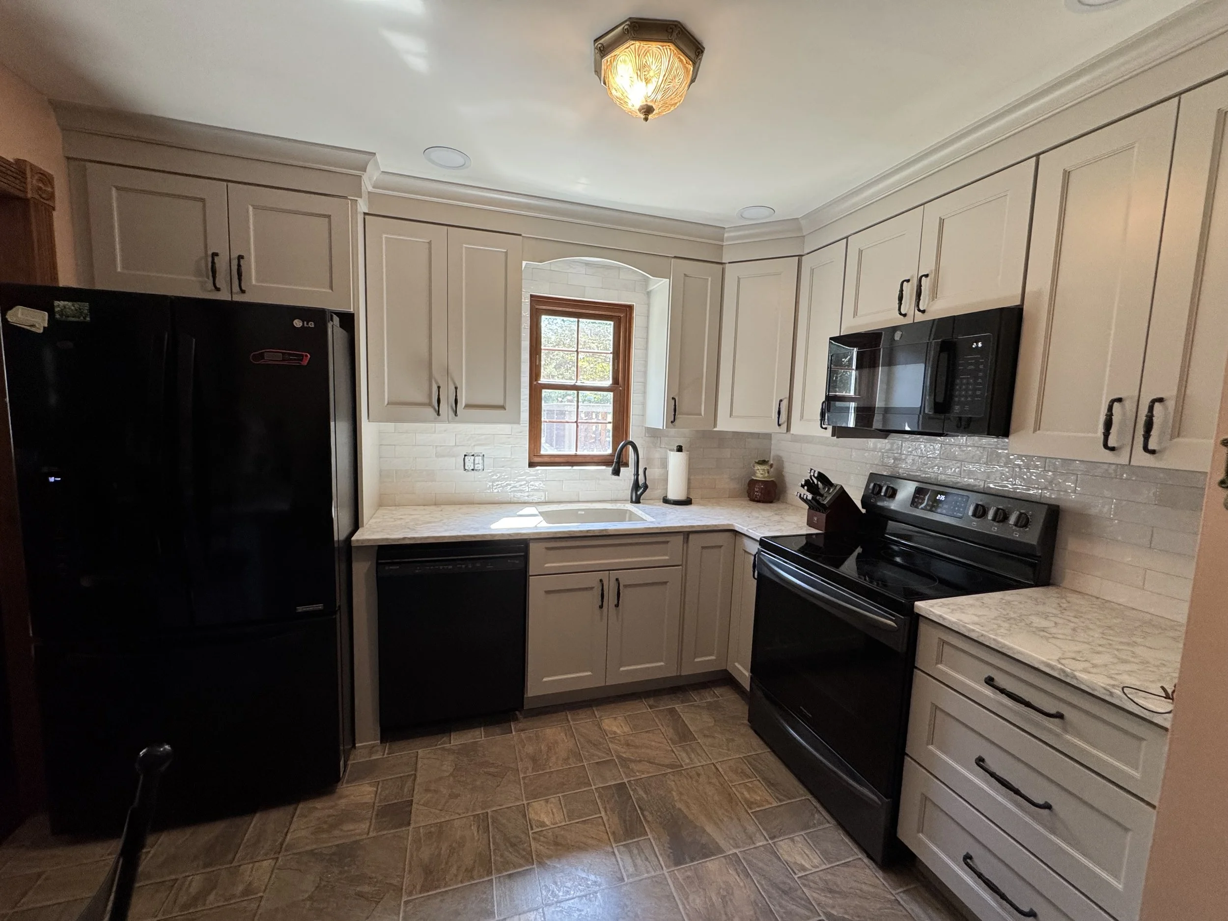 Kitchen Remodel - Summer 2025 - Legend Cabinetry, MSI Quartz, Wellfleet Tile Backsplash, Blanco Sink