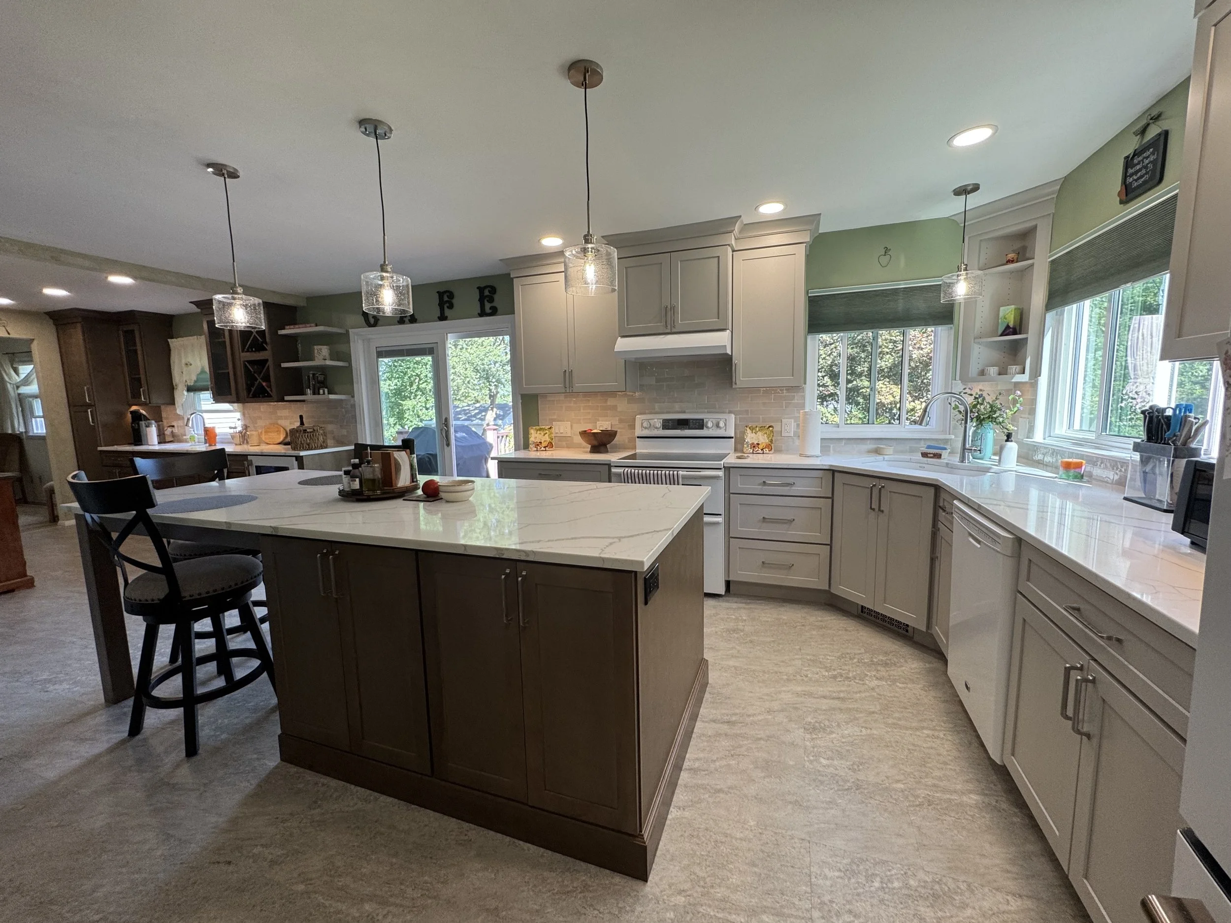 Kitchen Remodel - Summer 2025 - Legend Cabinetry, Provenza MaxCore Flooring, Quartz Countertop, Tile backsplash 