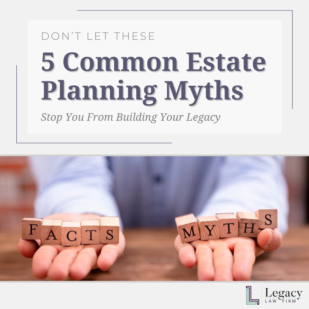 According to a recent survey, nearly 60% of Americans don't have a will. This is often due to common myths and misconceptions 🚫 about estate planning. 

Check out our recent blog post 🗓 where we will debunk those myths and explain why estate planni