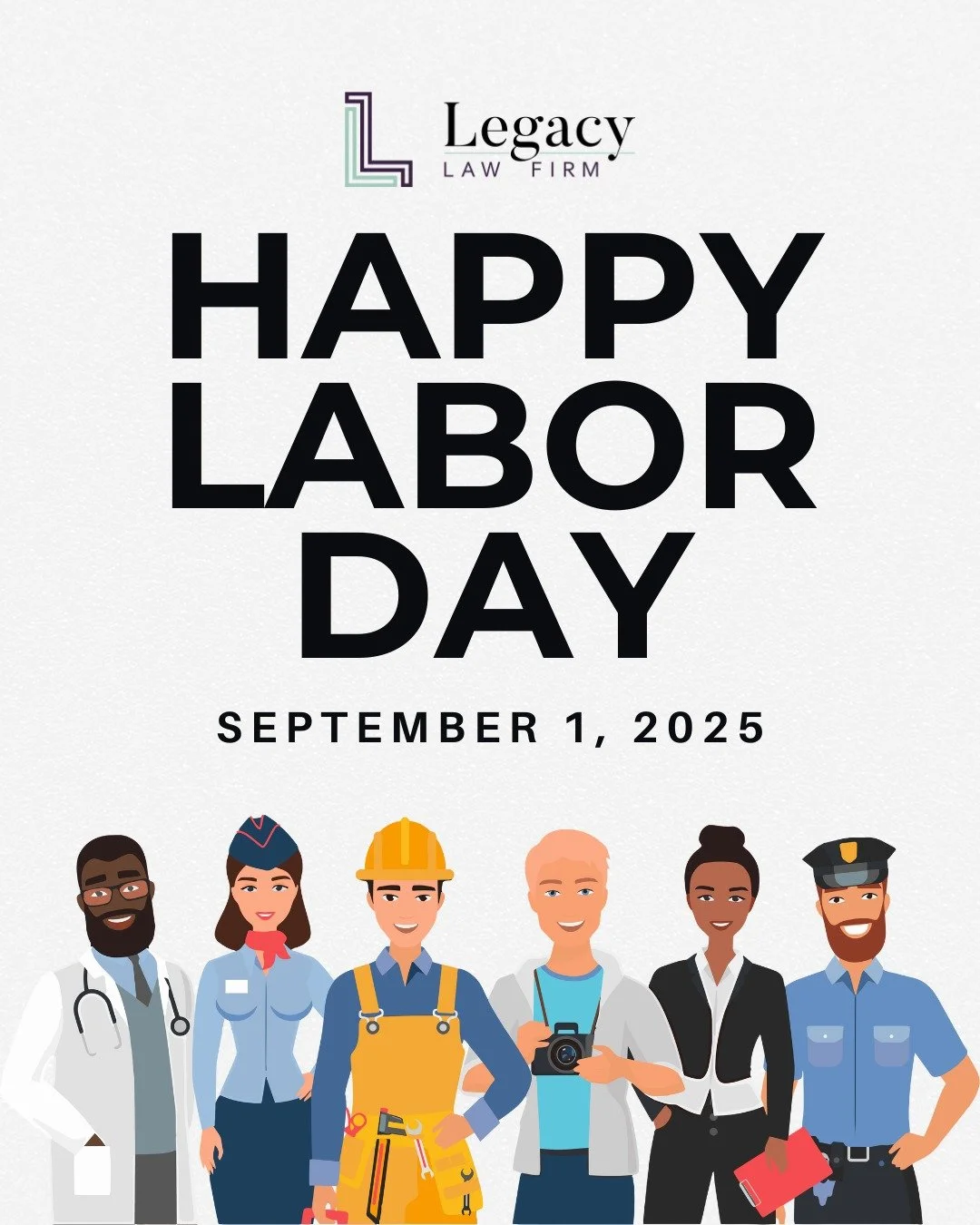 📣 Our office is closed Monday, September 1st in observance of Labor Day.
Wishing everyone a safe and restful holiday as we honor the hard work and contributions of workers everywhere! 🛠️🇺🇸
#LaborDay #OfficeClosed #EstatePlanning #ProtectYourLeg