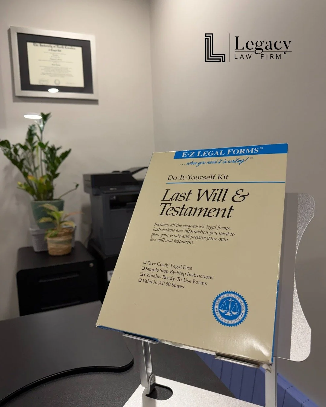 📦 If your will came from a kit like this (yes, our client brought this to their consult!), it&rsquo;s probably time for an update.

Estate planning isn&rsquo;t a one-and-done kind of deal, especially if your documents are older than your college-age