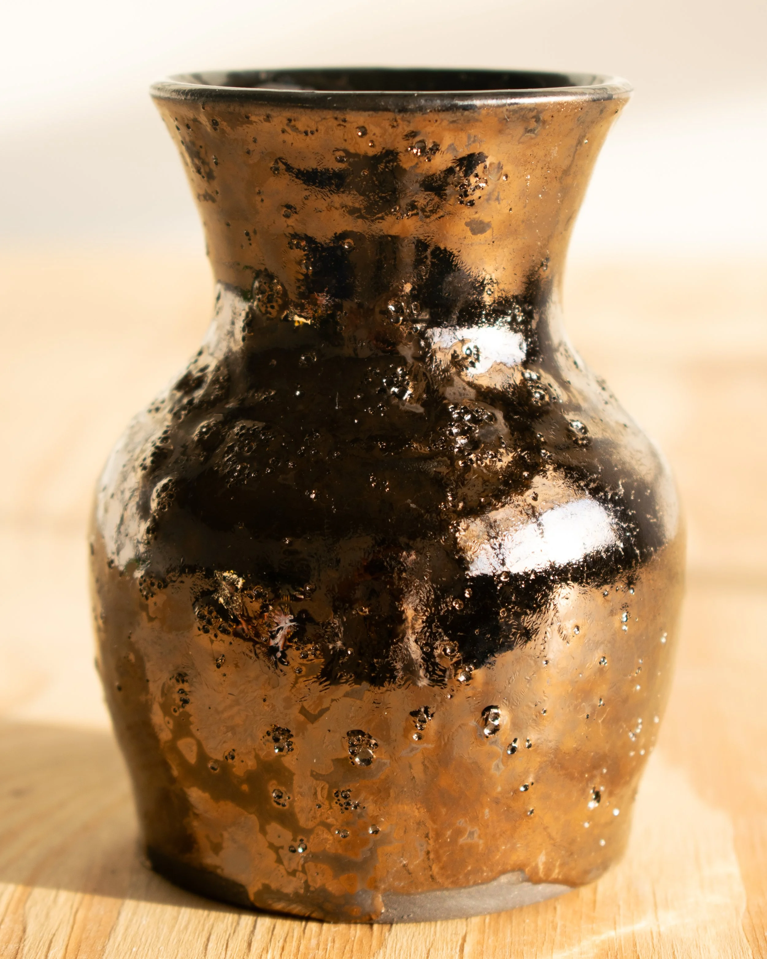 Antique Gold Mini Vase