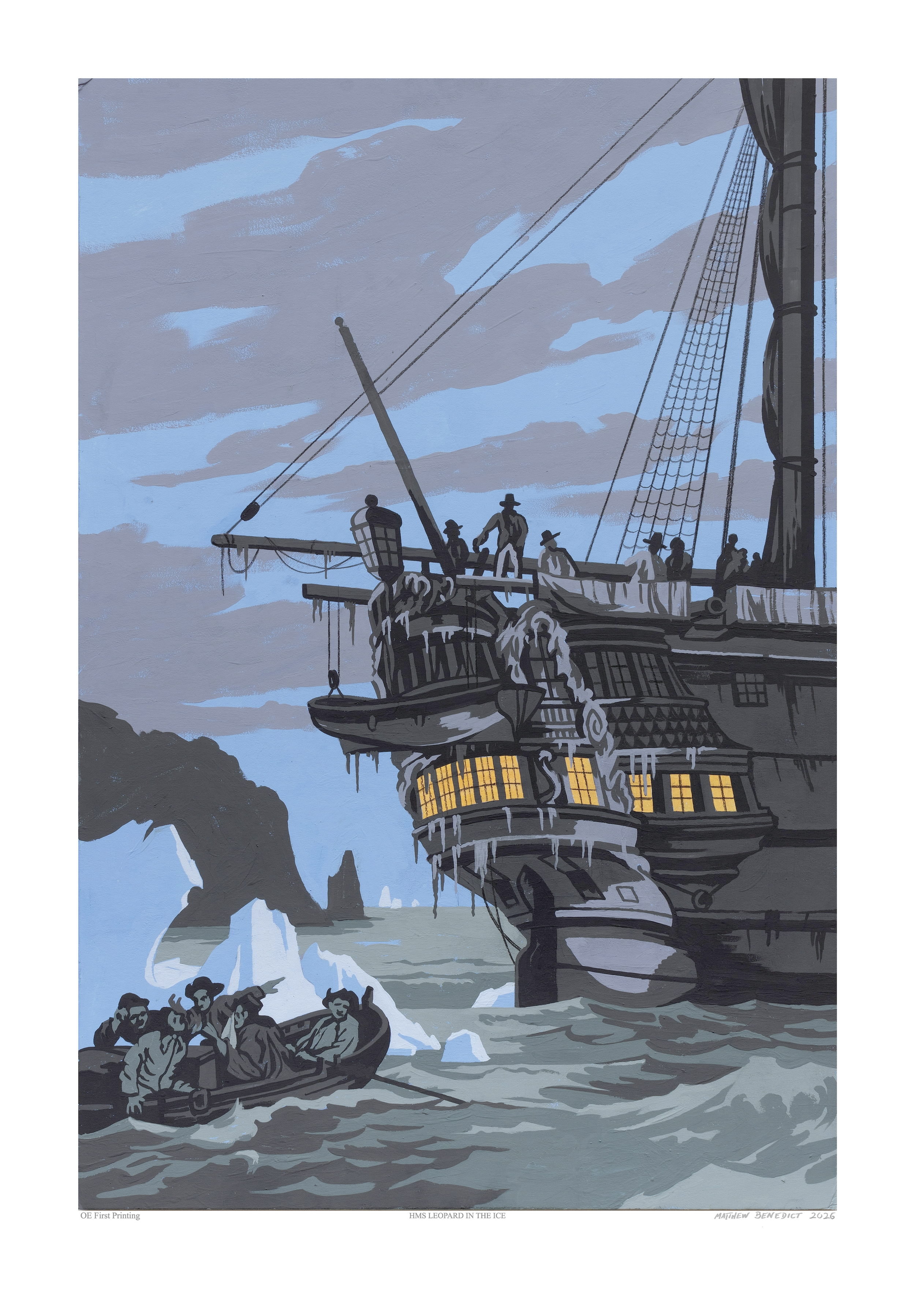 HMS Leopard in the Ice