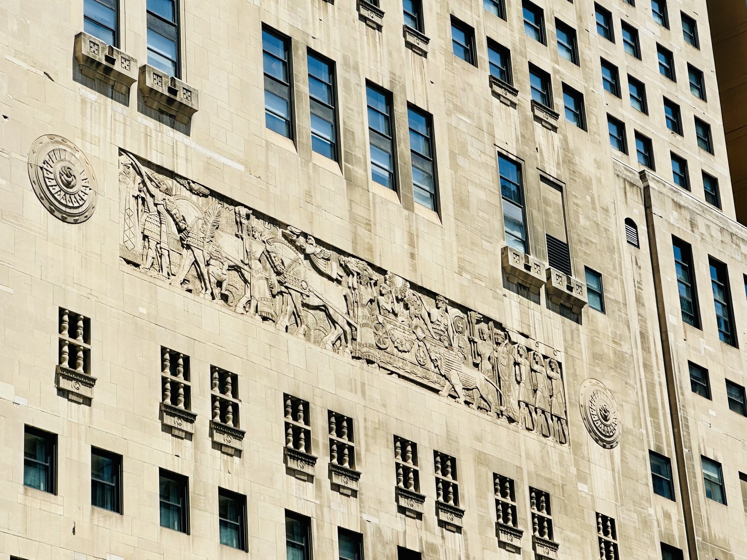 Hotel Intercontinental façade (Indiana limestone)