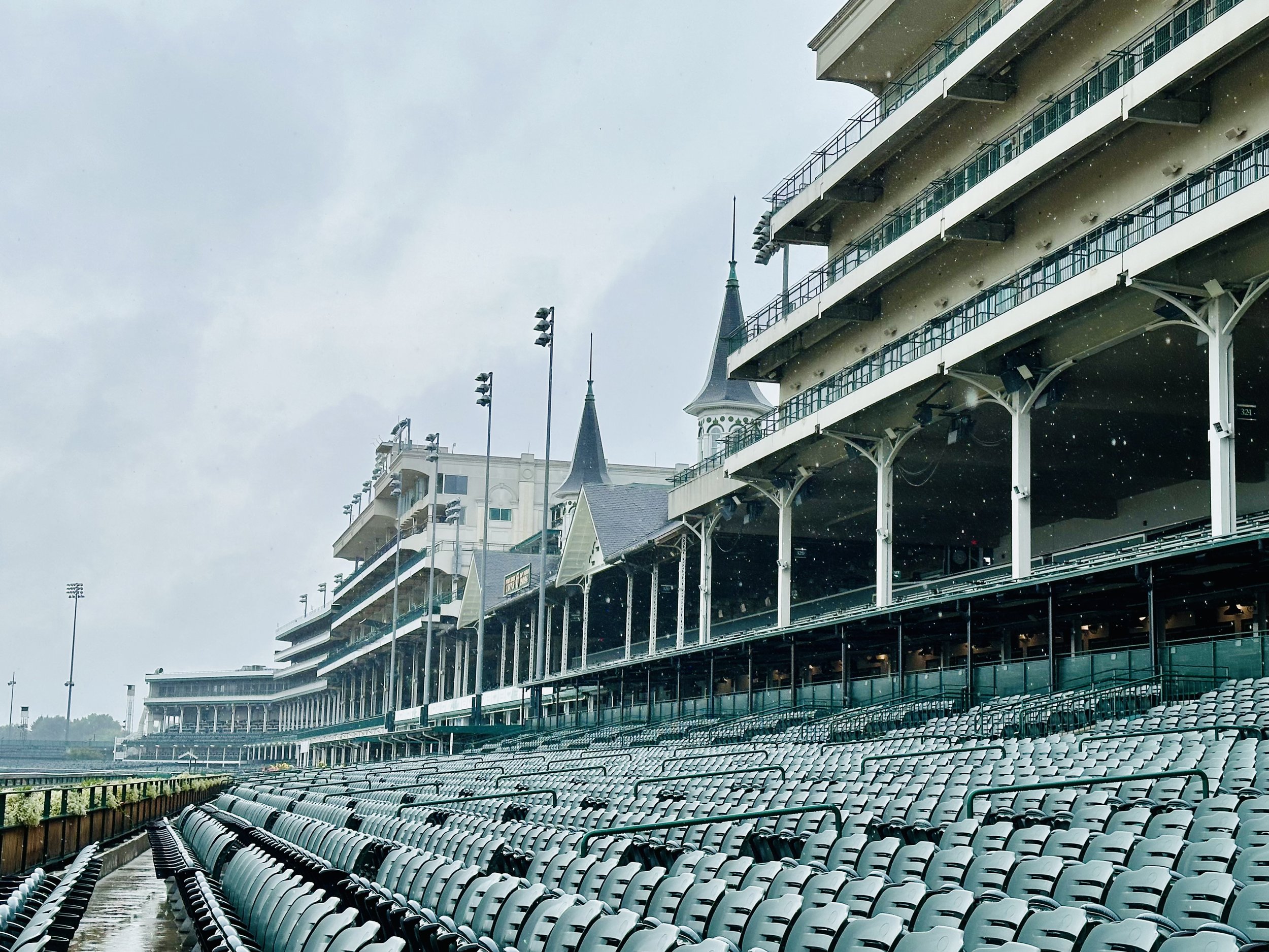 Grandstands and Twin Spires at Churchill Downs