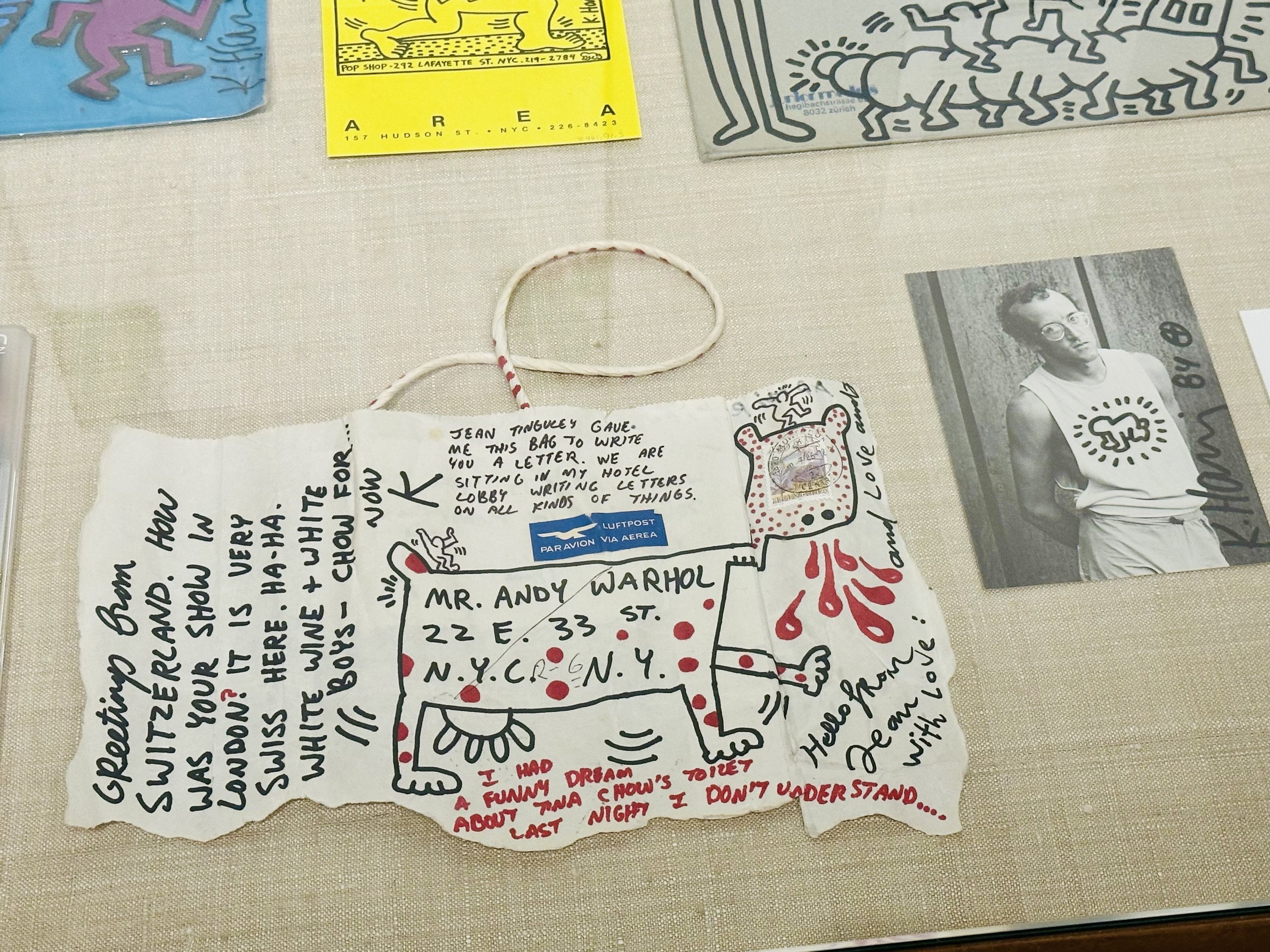 Keith Haring, letters sent to Andy Warhol, 1980s