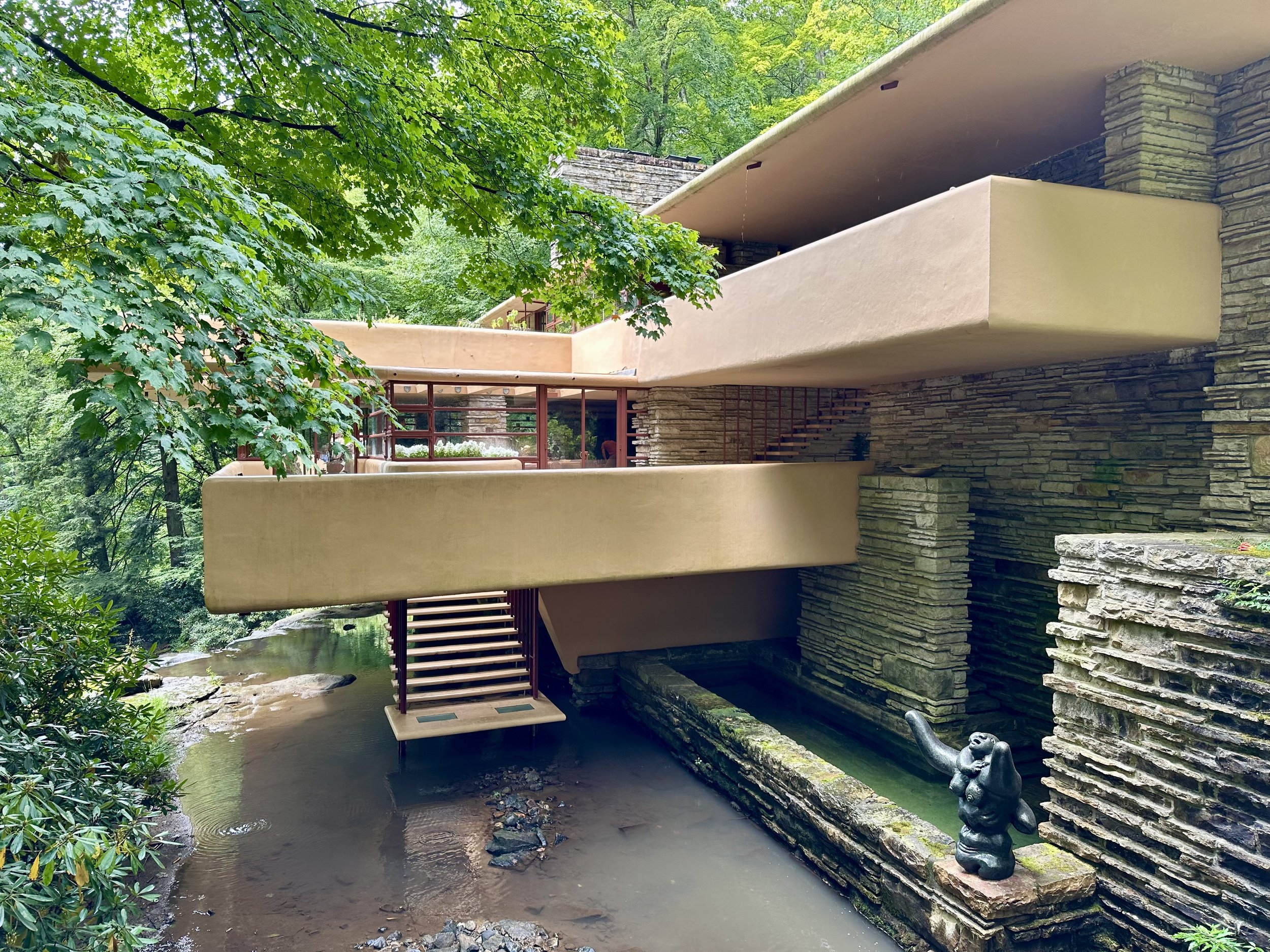 Exterior showing staircase from living room