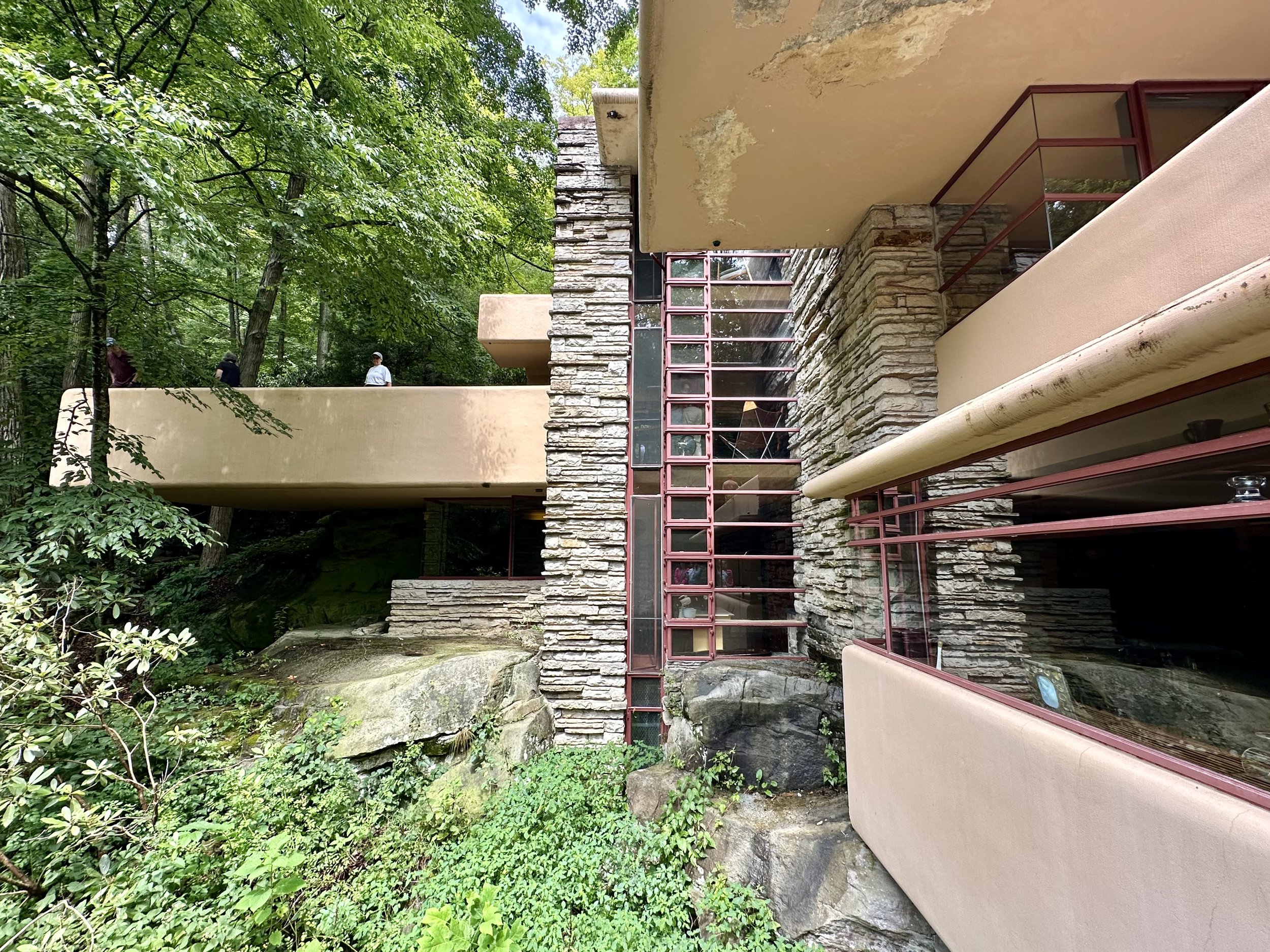 View of house from lower terrace